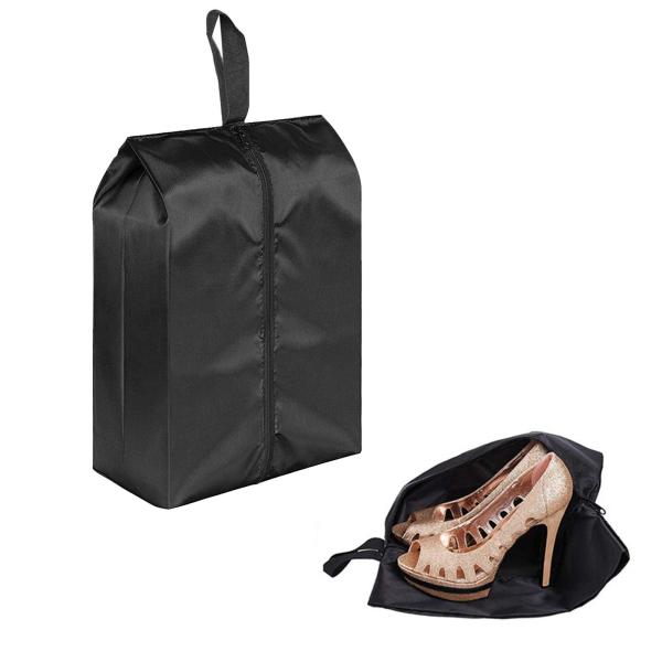 携帯用旅行靴の貯蔵袋は衣類のためのオーガナイザーをパッキングします190T 43cmを黒くします