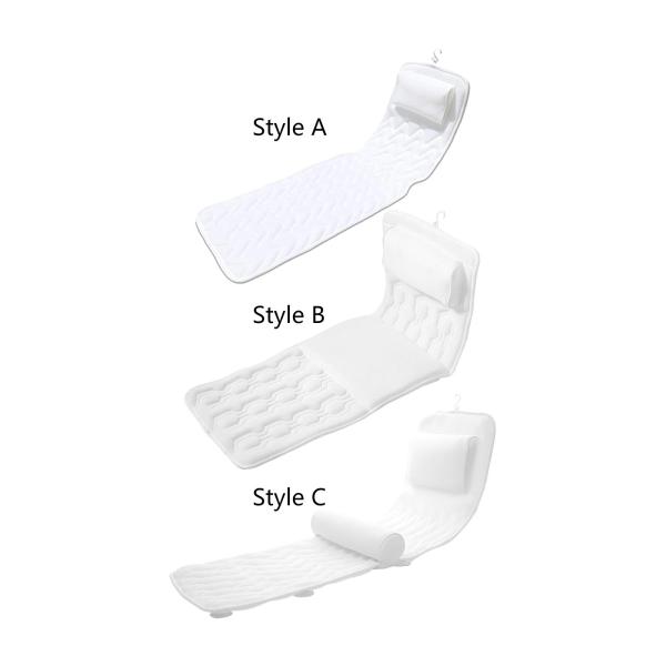 全身浴用まくら ヘッドレスト 背もたれ 浴槽用 家庭入浴 Style A