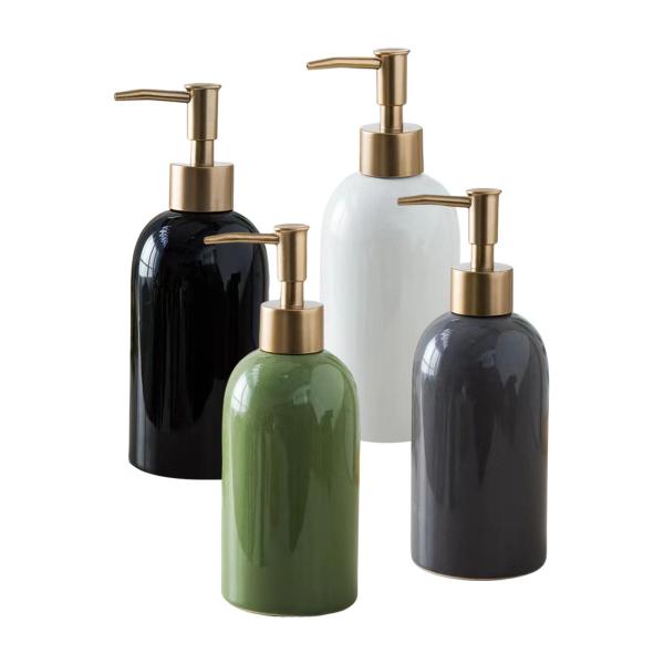 ポータブルハンドリキッドポンプボトル空のソープディスペンサーメイク用マウスウォッシュブラック