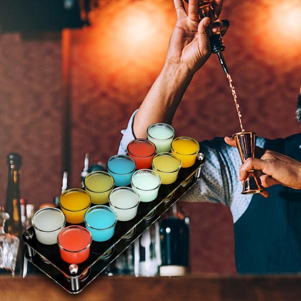 バー家族の集まりのためのアクリルワインカップホルダーオーガナイザー収納ラック