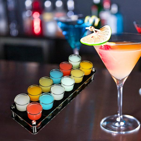 バー家族の集まりのためのアクリルワインカップホルダーオーガナイザー収納ラック