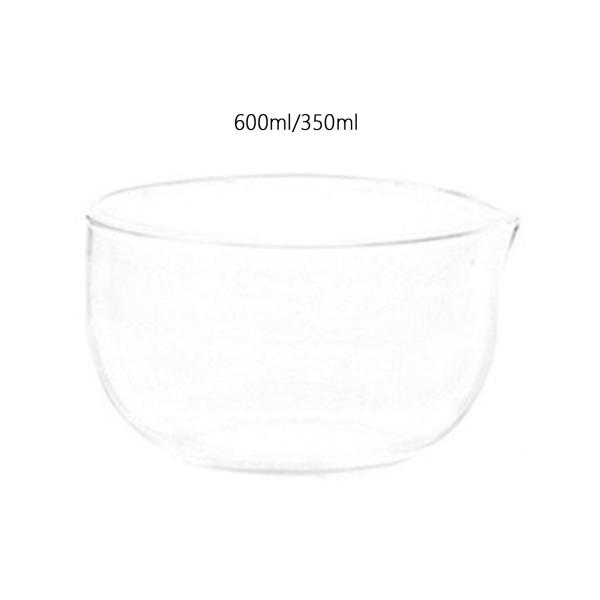 水出し用ガラス製抹茶碗 注ぎ口付き ギフト ティーアクセサリー 600ml