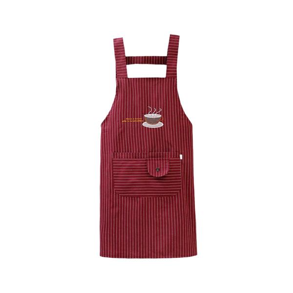 キッチン調理エプロン キッチンよだれかけ ソフト メンズ レディース シェフ レストラン BBQ ダークレッド