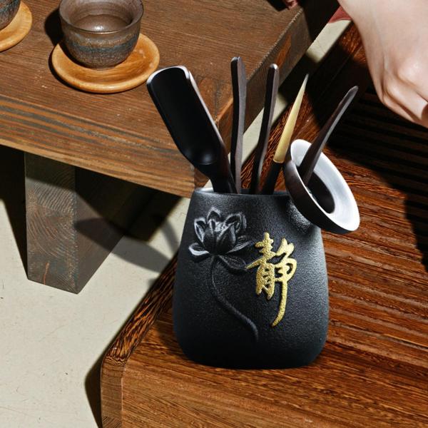 中国カンフーティーポットセット茶アート器具ポータブル茶器セットギフト用スタイル B