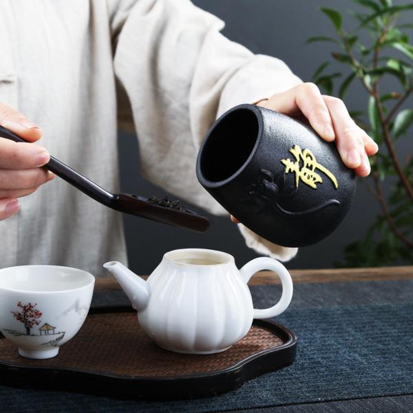 中国カンフーティーポットセット茶アート器具ポータブル茶器セットギフト用スタイル E