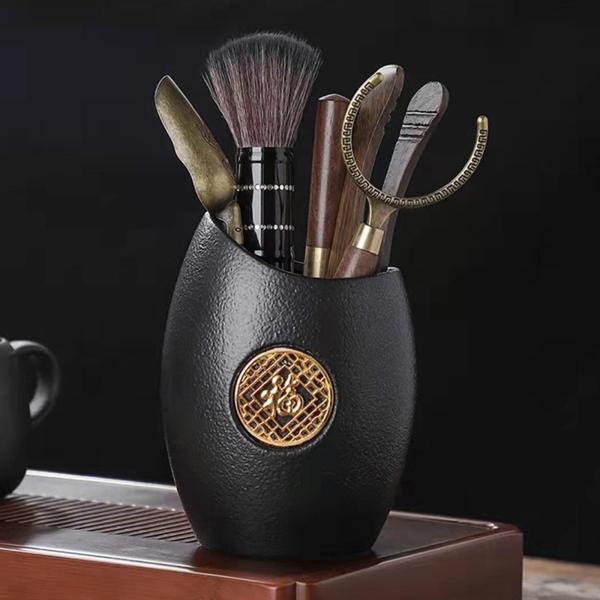 中国カンフーティーポットセット茶アート器具ポータブル茶器セットギフト用スタイル F