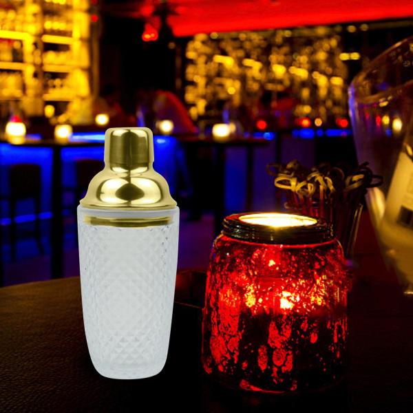 カクテル シェイカー 350ml ミキサー マティーニ シェイカー Kithen ダイニング ドリンク クリスマス ゴールデン