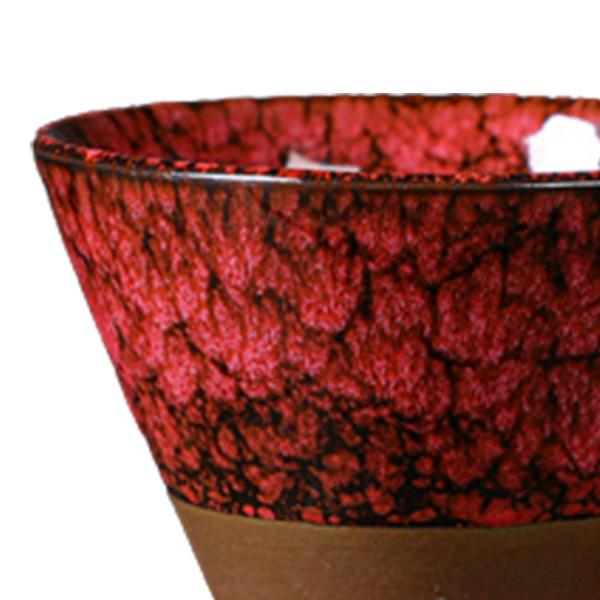 ラテプルフラワー磁器カップカンフーティーカップカフェレストラン用レッド