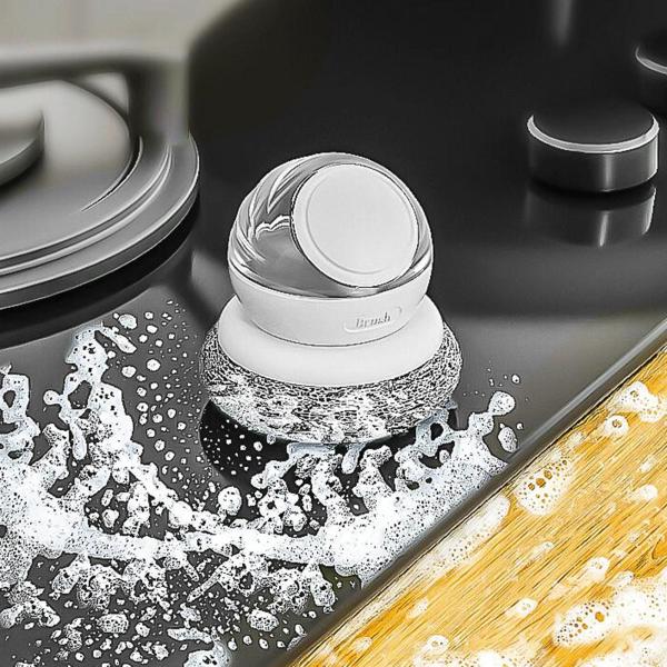 キッチンソープディスペンシングブラシプレスクリーニングブラシレストラン用ホワイト