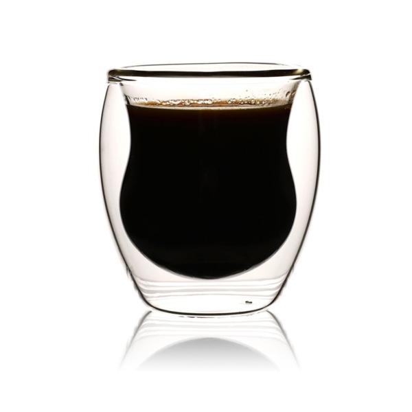 二重ガラス 80 ミリリットル断熱ドリンクグラスマグ茶飲料ジュース用