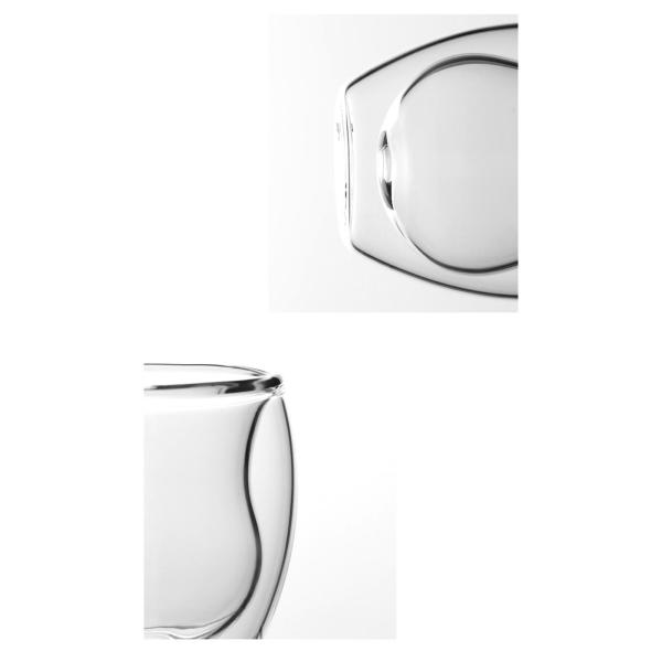 二重ガラス 80 ミリリットル断熱ドリンクグラスマグ茶飲料ジュース用