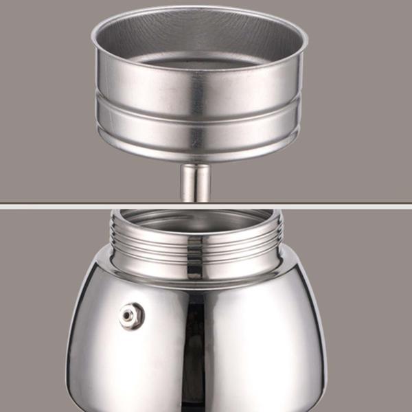 コーヒーメーカーポット漏れ防止軽量エスプレッソメーカーポットキッチン旅行用280mL