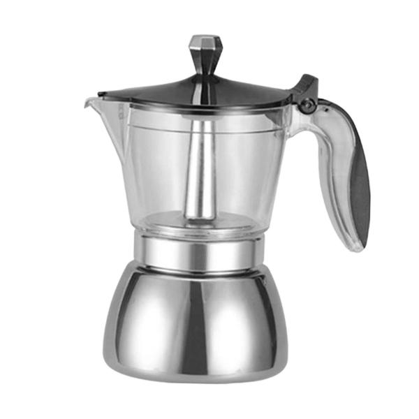 コーヒーメーカーポット漏れ防止軽量エスプレッソメーカーポットキッチン旅行用280mL