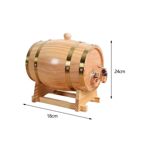 木製ワイン樽アクセサリー ウイスキー樽ディスペンサー カクテル ビール ワイン用 1L