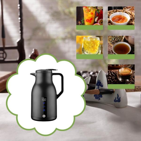 沸騰湯ケトルトラックケトル給湯器ボトル茶ミルク水用ブラックベース付き