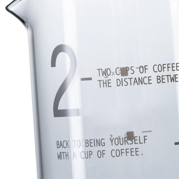 ガラスコーヒーポット透明注ぐコーヒーカラフェオフィスキャンプ卒業付き