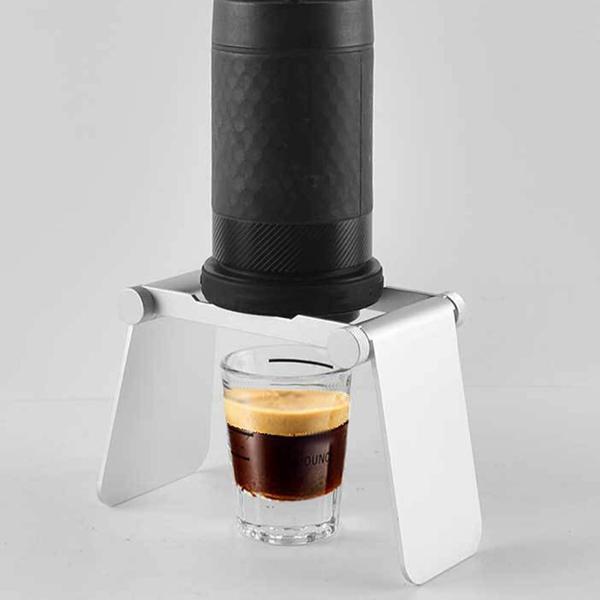 手動ドリップコーヒーマシンスタンド、小型ポータブルエスプレッソ