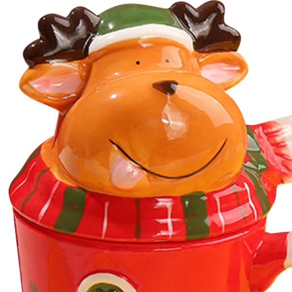 かわいいセラミックマグ クリスマスコーヒーマグ テーブルセンターピース用 クリスマスギフト クリスマスヘラジカ
