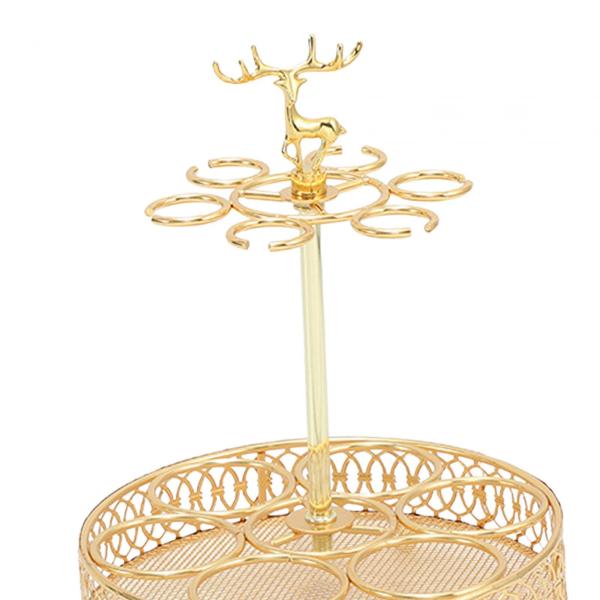 ガラスカップトレイラック頑丈で実用的なヘビーベースビールグラスホルダーコーヒーラウンド用