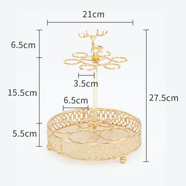 ガラスカップトレイラック頑丈で実用的なヘビーベースビールグラスホルダーコーヒーラウンド用