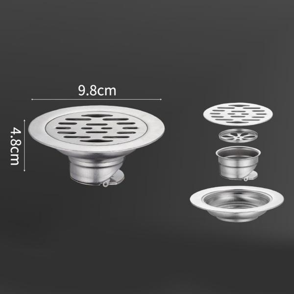 床水切り 10 センチメートルポータブルプール水出口トイレシャワーアタッチメント 9.8x4.8cm シングル