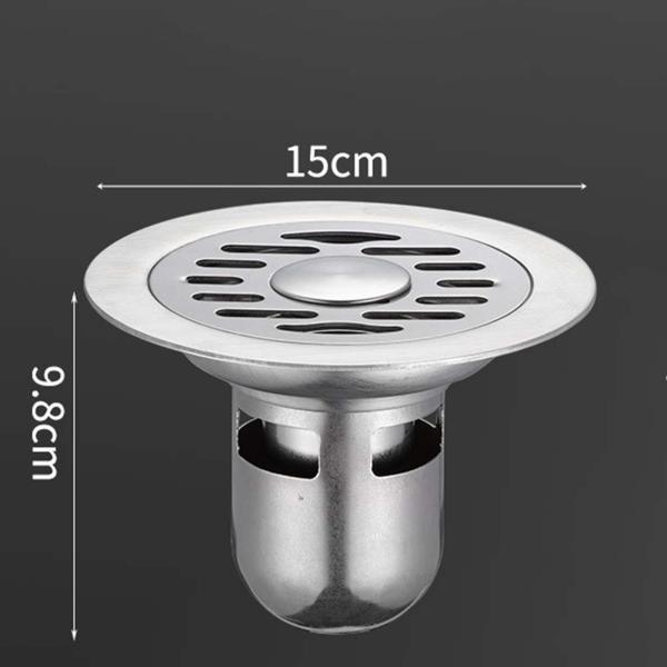 床排水 15 センチメートルプールメイン排水地下室浴槽地面バスルームシャワー 15x9.8 センチメートルダブル