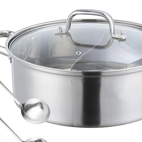 しゃぶしゃぶ鍋 蓋付き キッチン用品 調理器具 パーティー レストラン 家庭用 32cm