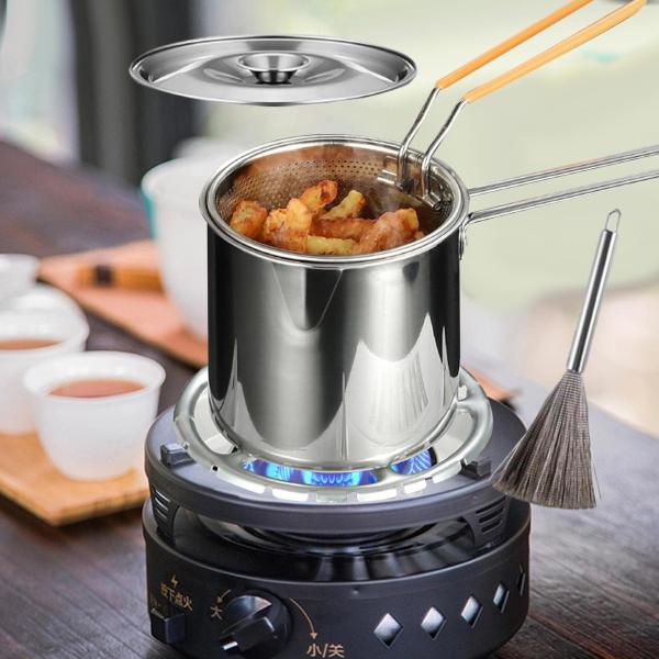 揚げ鍋 日本の天ぷらフライヤー ミルクパン 多目的調理器具 油
