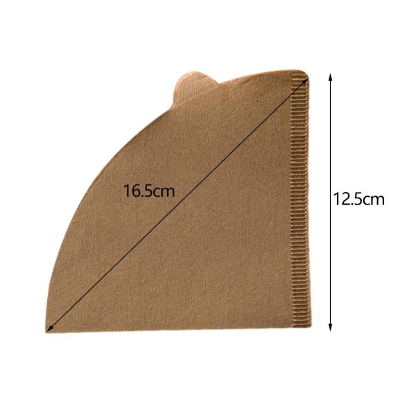 100枚 ティーフィルター用交換フィルター ドリップコーヒードリッパー ティーツール ブラウン V02