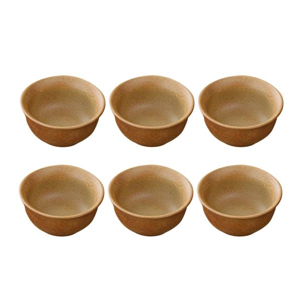 6x セラミックティーカップセット磁器ティーカップセット多目的カンフーカップコーヒーカップオフィス茶道パーティーホーム抹茶