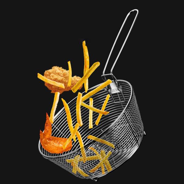 メッシュスキマー食品ストレーナー蒸し水切りステンレス鋼フライバスケット麺ザル天ぷらチップスパスタ調理用｜stk-shop｜02