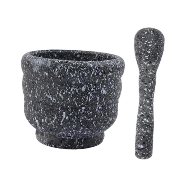 ガーリックマッシャーセット スパイス粉砕ボウル ポータブル多目的広口乳鉢と乳棒 ジンジャーナッツチャツネ用ガーリックプレス