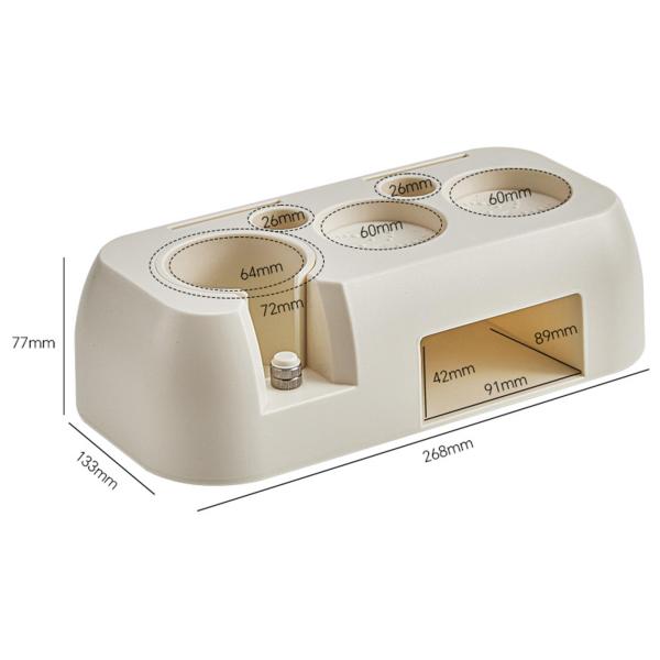 コーヒータンピングエスプレッソステーションノンスリップワークトップエスプレッソツールカウンター用ホワイト