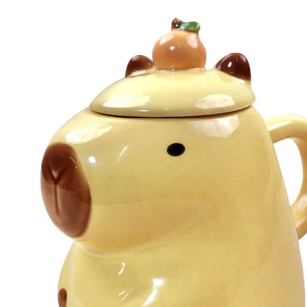 Capybara ティーカップ ミルクマグ ティーマグ 450 ml 誕生日ギフト コーヒーマグ ドリンクカップ 好意 オフィス 感謝祭 女性、男性 