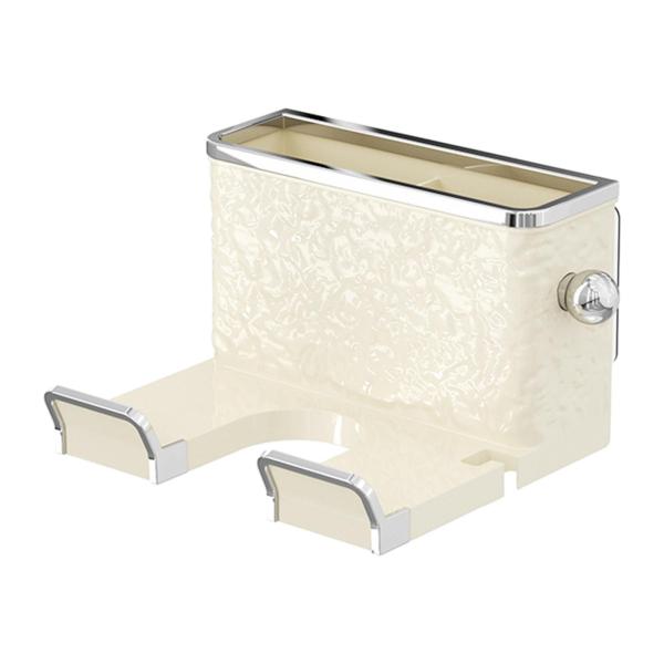 ヘアドライヤーラックヘアツールラック寝室壁掛けヘアアイロンスタンドベージュ