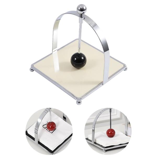 スタイルB スクエアナプキンホルダー スクエアメタルナプキントレイホルダー多用途スタイリッシュ