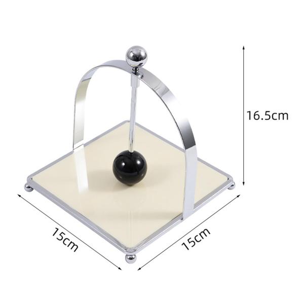 スタイルB スクエアナプキンホルダー スクエアメタルナプキントレイホルダー多用途スタイリッシュ