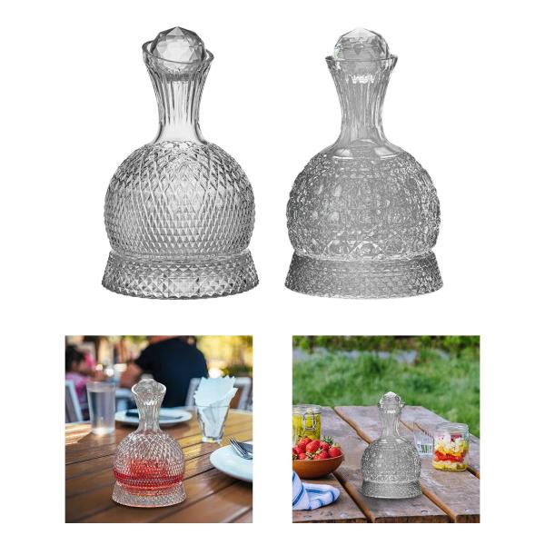 ワインデカンタ 1500 ミリリットル酒デカンタ安全なウイスキーデカンタクリスマスギフト A