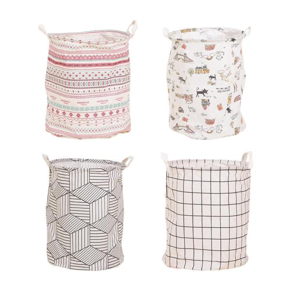 ランドリーバスケット ポータブル折りたたみ収納バスケット バスルーム ベッドルーム グリッドパターン用