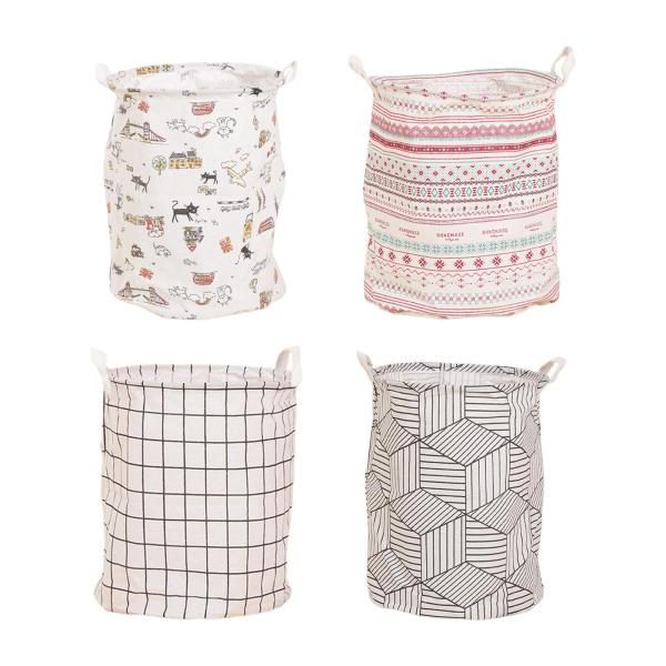 ランドリーバスケット ポータブル折りたたみ収納バスケット バスルーム ベッドルーム グリッドパターン用