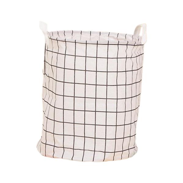ランドリーバスケット ポータブル折りたたみ収納バスケット バスルーム ベッドルーム グリッドパターン用