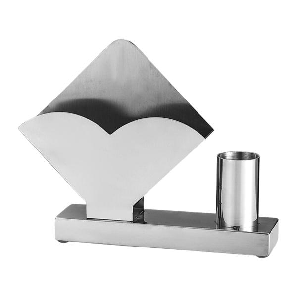 ナプキンホルダー 装飾スタンド ナプキンスタンド カウンタートップ レストラン パーティー用 銀色