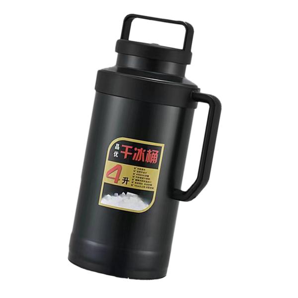 ドライアイスコンテナ サーモポット 大容量 ハンドル付き 6L/4L ドライ