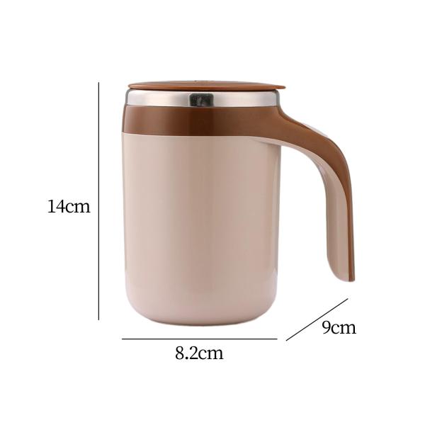 電動セルフミキシングコーヒーカップ セルフスターカップ キャンプ オフィス アウトドア用 ピンク
