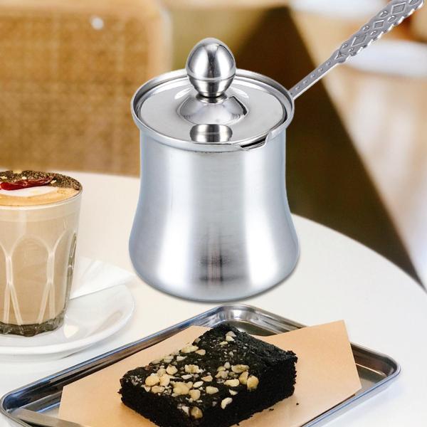 コーヒーポット ウォーミングソース 快適なグリップ バター アラビア キッチン バー カフェ用 280ml