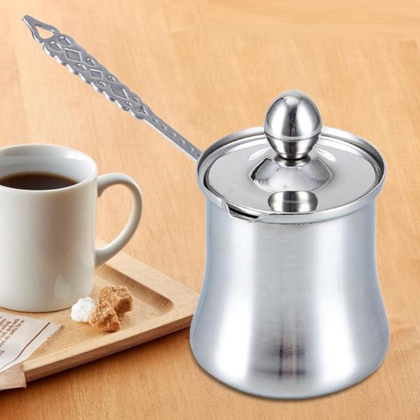 コーヒーポット ウォーミングソース 快適なグリップ バター アラビア語 キッチン バー カフェ用 560ml