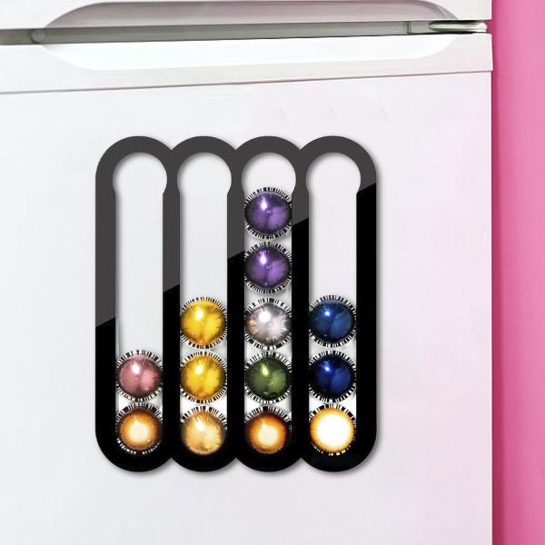 コーヒーポッドホルダー コーヒーポッドオーガナイザー 壁掛けラック キャビネット下 コーヒーポッド棚 収納アクセサリー 冷蔵庫 コーヒーバー