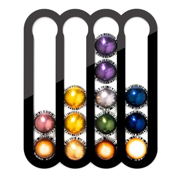 コーヒーポッドホルダー コーヒーポッドオーガナイザー 壁掛けラック キャビネット下 コーヒーポッド棚 収納アクセサリー 冷蔵庫 コーヒーバー