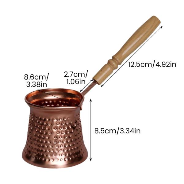 手作りコーヒーポット コーヒーティーポット 350ml ケトル コンロ用 厚手小型ポット トルココーヒーカップ コーヒーマグ バー オフィス 家庭用