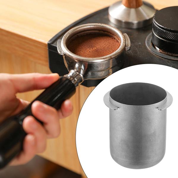58mm エスプレッソ コーヒー ドージング カップ コーヒー マシン パウダー カップ バー レストラン用 ダーク シルバー